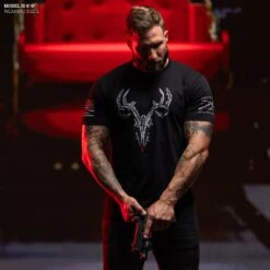 2A Rudy T-Shirt - Black -Grunt Style Sales Model Info Poster 2000x2000 GS58472ARudy