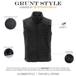 Men's Grunt Vest - Black 15 Men's Grunt Vest - Black -Grunt Style Sales Poster 2000X2000 A Vest 1