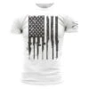 Rifle Flag T-Shirt - White -Grunt Style Sales Rifle Flag M WEB READY