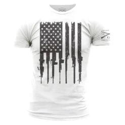 Rifle Flag T-Shirt - White