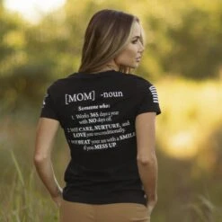 Women's Mom Defined T-Shirt - Black -Grunt Style Sales WebReady 2000x2000 915A8178