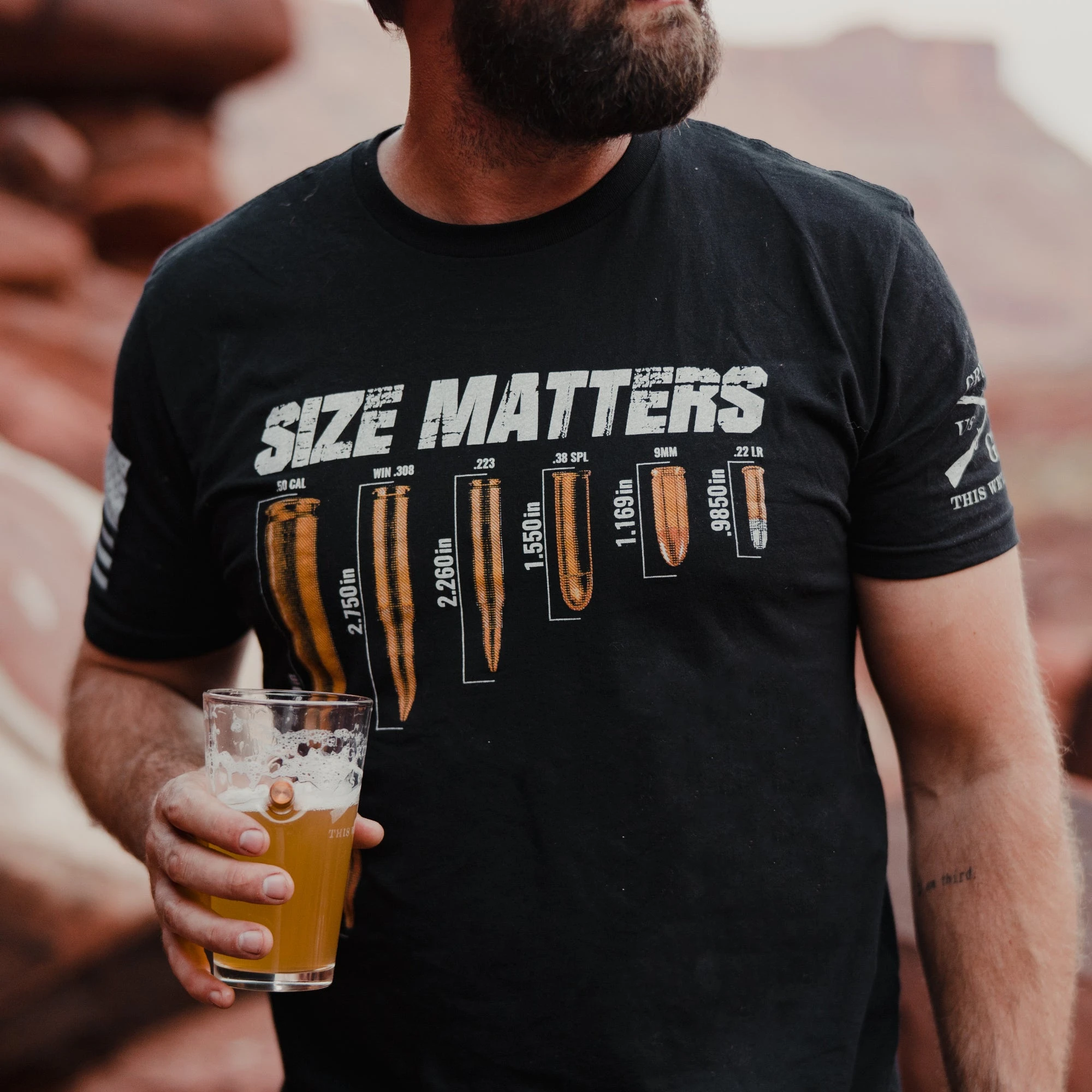 Size Matters T-Shirt - Black 4 Size Matters T-Shirt - Black - Image 2
